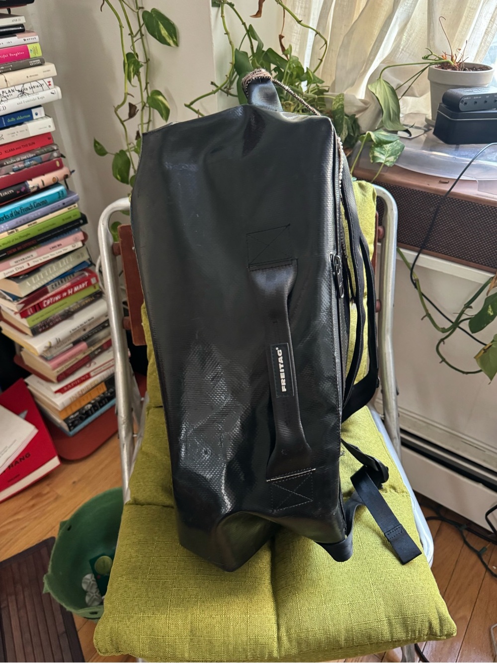 Sleek Black Waterproof Backpack - Men - Picture 3 of 6